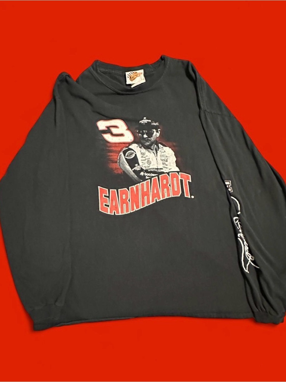 🏁 Vintage 90s Dale Earnhardt Sr #3 Monte Carlo Long Sleeve Shirt XL